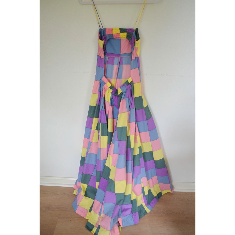 Anthropologie Bandeau Spaghetti Strap Maxi Cuixmala Patchwork Dress - Picture 6 of 9